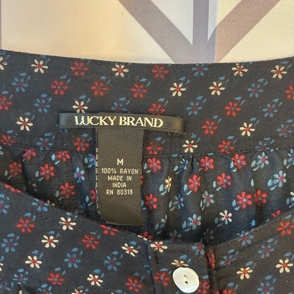 Lucky Brand Floral Print Blouse - Picture 2 of 2